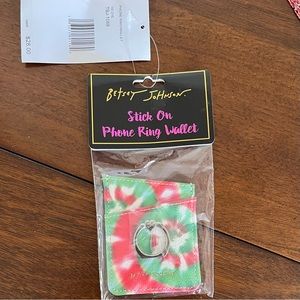 Betsey Johnson Stick-On Ring Stand/Wallet for PHONE